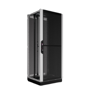 VX-IT Patchkast 42HE, B800xH2000xD1000, Perf.deur, Gedl achter, gesl.sokkel 100mm, RAL7035