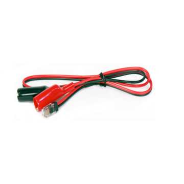 RJ11 naar 2 Alligator Clips cable assembly, Lengte 50cm.