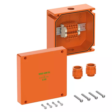 WKE 402 SL, Functiebehoud verbindingsdoos, L200 x B200 x H110mm, oranje