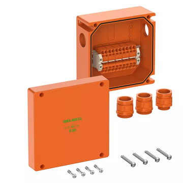WKE 403 SL, Functiebehoud verbindingsdoos, L200 x B200 x H110mm, oranje