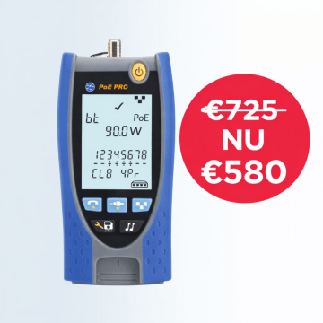 TREND, PoE Pro, Datakabel- en PoE-tester, Cloud Rapportage, Springsavingactie tm 31/7/26