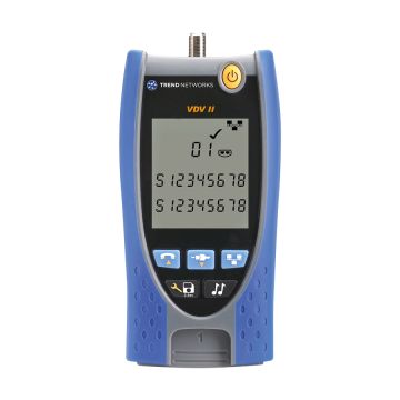 TREND, VDV II Basis, Voice, Video en kabel Verifier, Cloud Rapportage via Bluetooth Anyware App