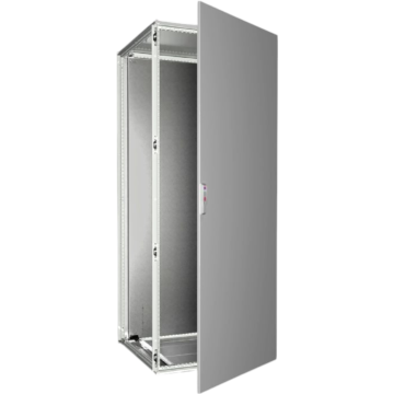 VX Aanbouwkast, met 1 deur, zonder montageplaat, B600xH2000xD600, plaatstaal, RAL7035