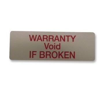 Zegelsticker, 12x38mm, rode tekst, vpe 10 vel (a 18 stuks)