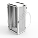 Minkels, Serverkast 47HE, B800xD1000xH2200, 80% Perf, voor enkel, achter dubbel, RAL9003, ex.Zijwand