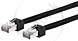 Metz, Ultraflex 500, patchkabel S/FTP Cat6, 2xRJ45, AWG26, zwart, 7.5m