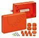 WKE 5, Duo 7x6 kwadraat, Functiebehoud verbindingsdoos, L171 x B256 x H106mm, oranje