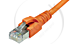 Datwyler, Patchkabel S/FTP Cat6A, flex, LSOH, oranje, 10m