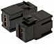 Redlink, HDMI Snap-In Keystone adapter, zwart, type A- type A, tbv Paneel