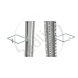 Minkels, Stalen kabelring tbv kabelbaan of framemontage, 100mm breed, 80mm diep, 10 stuks