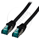 Redlink, Patchkabel S/FTP, AWG27, Cat6A, 500Mhz, LSOH, zwart, 30m