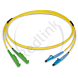 Datwyler, Glasvezel Patchkabel, OS2, DX, LC-E2000/APC, 2m, Geel