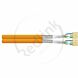 Datwyler, Datakabel Cat7/F, S/FTP 1000Mhz, 7080, Cca-s1.d1.a1, 2x4P, LSOH oranje (AWG23)