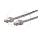Metz, Ultraflex 500, patchkabel S/FTP Cat6, 2xRJ45, AWG26, grijs, 0.3m