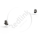 Minkels, Extra hoge middenstijl stelvoeten, tbv zwenkwielen kasten 1000-1200mm, 61 mm, 2 stuks