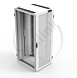 Minkels, Serverkast 42HE, B800xD1000xH2000, 80% Perf, voor enkel, achter dubbel, RAL9003, ex.Zijwand