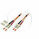 Redlink, Glasvezel Patchkabel, OM2, DX, SC-SC, 2m, Oranje