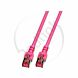 Redlink, Patchkabel S/FTP, AWG27, Cat6, OD6.2mm, LSOH, roze, 3m
