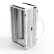 Minkels, Serverkast 42HE, B800xD1000xH2000, 80% Perf, Dubbele deur voor achter, RAL9003, ex.Zijwand