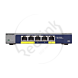Netgear, Switch GS105PE, 5x 10/100/1000 (2xPoE+), Managed, 19W