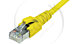 Datwyler, Patchkabel S/FTP Cat6A, flex, LSOH, geel, 2m