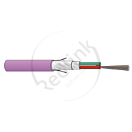 Datwyler, FO kabel, OM4, 24v(2x12)Indoor, SZGGFR/J-B(ZN)BH, Cca, Lila