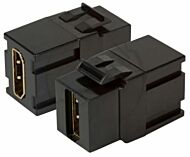 Redlink, HDMI Snap-In Keystone adapter, zwart, type A- type A, tbv Paneel
