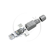 Field Plug RJ45 Shielded, IP20, AWG23-26, OD 4.5-8mm (568A en 568B wiring)